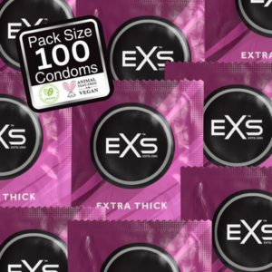 exs extra safe condoms 100 pack