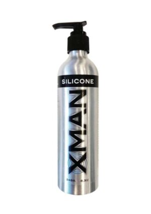 xman silicone glijmiddel 245ml (aluminium fles)